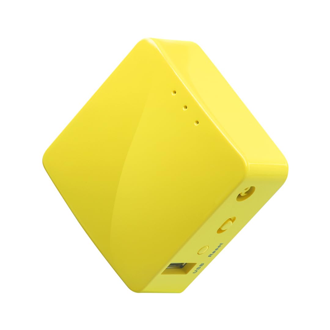 GL.iNET GL-MT300N-V2 (Mango) Wireless Mini Portable VPN Travel Router, Mobile Hotspot in Pocket, WiFi Repeater Bridge, Range Extender, OpenVPN Client, 300Mbps High Performance, 128MB RAM