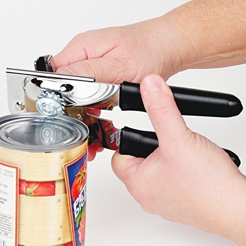 EZ-DUZ-IT Deluxe Can Opener with Black Grips