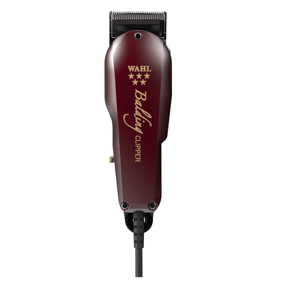 Wahl Professional 5-Star Balding Clipper with V5000+ Electromagnetic Motor and 2105 Balding Blade for Ultra Close Trimming, Outlining and for Full Head Balding for Professional Barbers - Model 8110