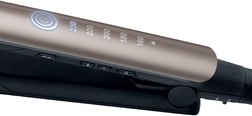 Remington Hair Straightener Keratin Therapy (With Heat Protecting Sensor, Protective Against Damage, Ceramic Coating, 5 Temperature Settings) S8593