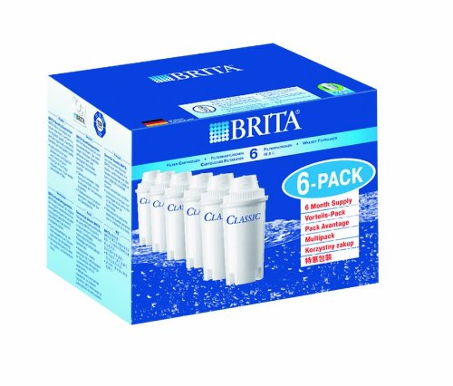 Brita Classic 1016051 Filter Cartridges Pack of 6