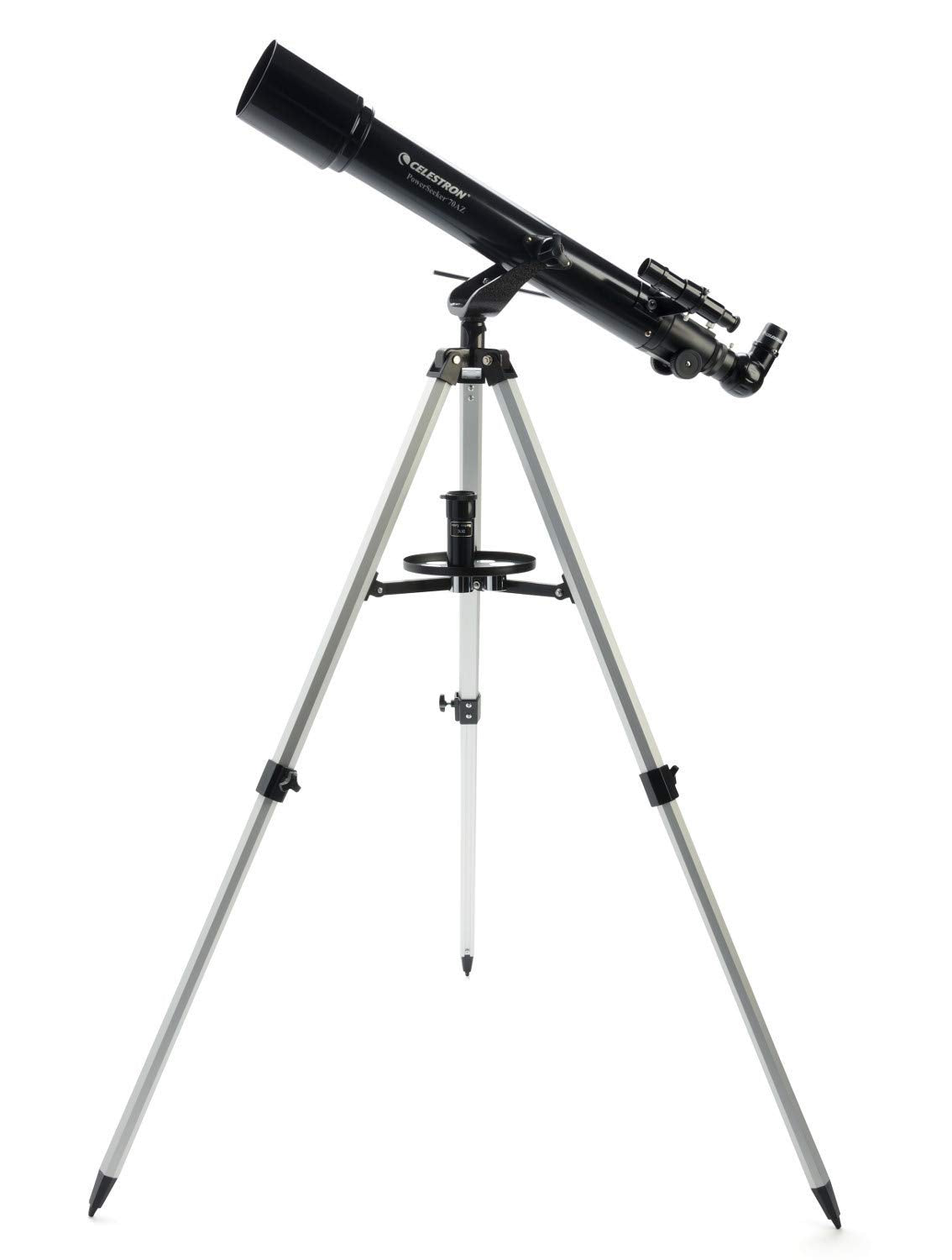 Celestron - PowerSeeker 70AZ Telescope - Manual Alt-Azimuth Telescope for Beginners - Compact and Portable - Bonus Astronomy Software Package - 70mm Aperture