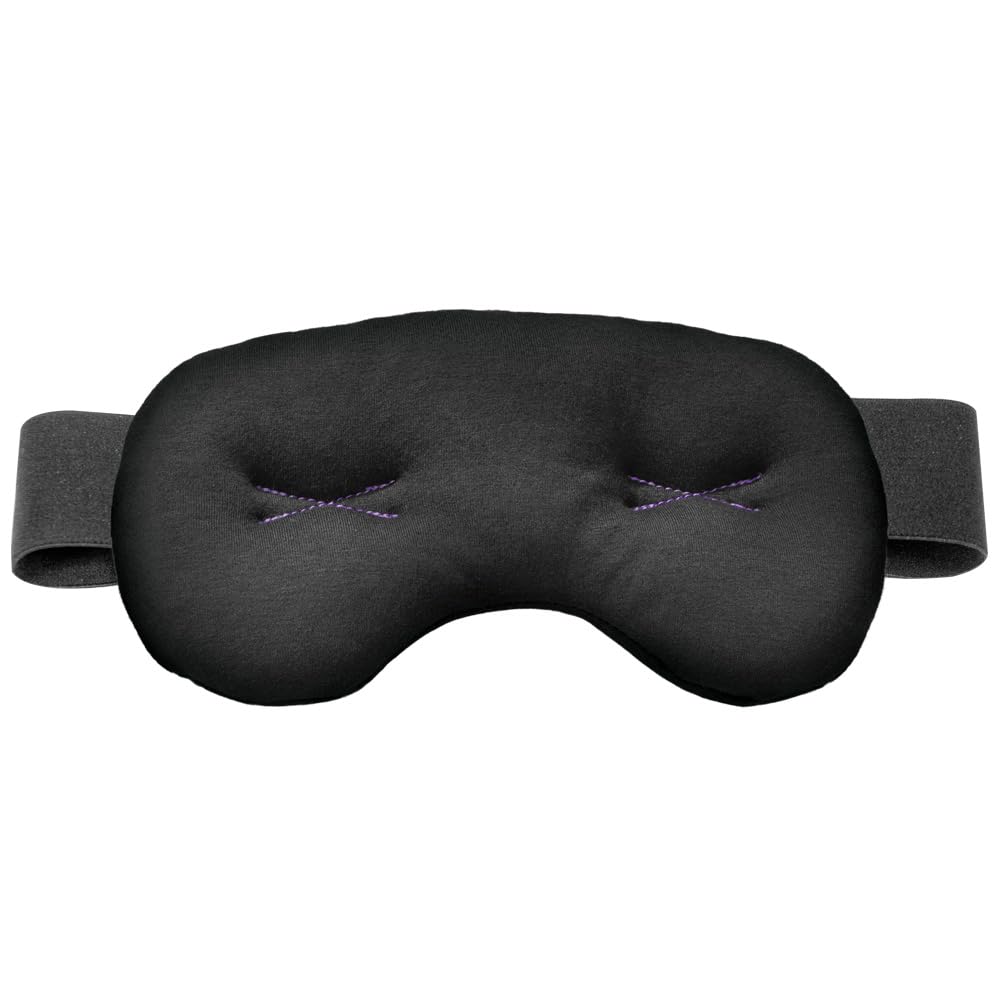 IMAK Compression Pain Relief Mask and Eye Pillow, Cold Therapy Headache, Migraine, Sinus Pain, Patented, Universal Size, Great for Travel & Sleep, Blocks Out Light