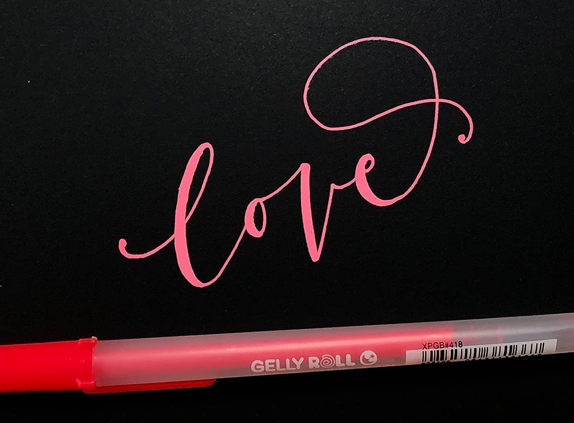 Sakura Gelly Roll Moonlight 10 Bold point, Bright Opaque Ink Gel Pens, Creamy Smooth Ink, Writes on Dark Paper