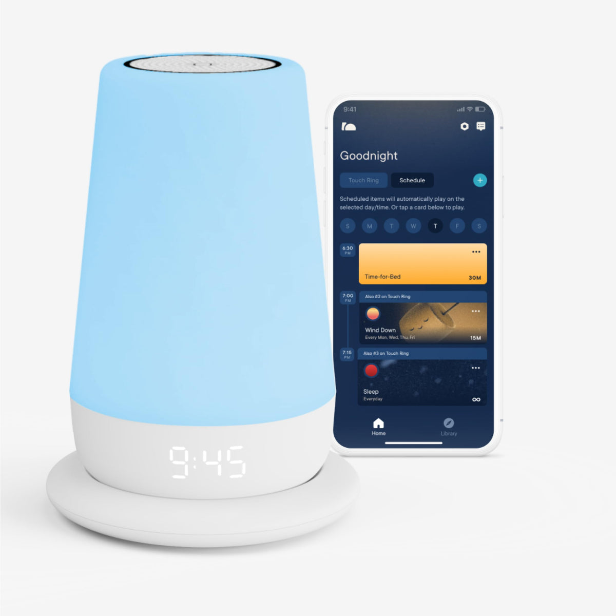 Hatch Rest+ Baby & Kids Sound Machine, 2nd Generation, Kids Night Light, Alarm Clock, Sleep Trainer for Kids, Time to Get Up, White Noise, Hour Stories
