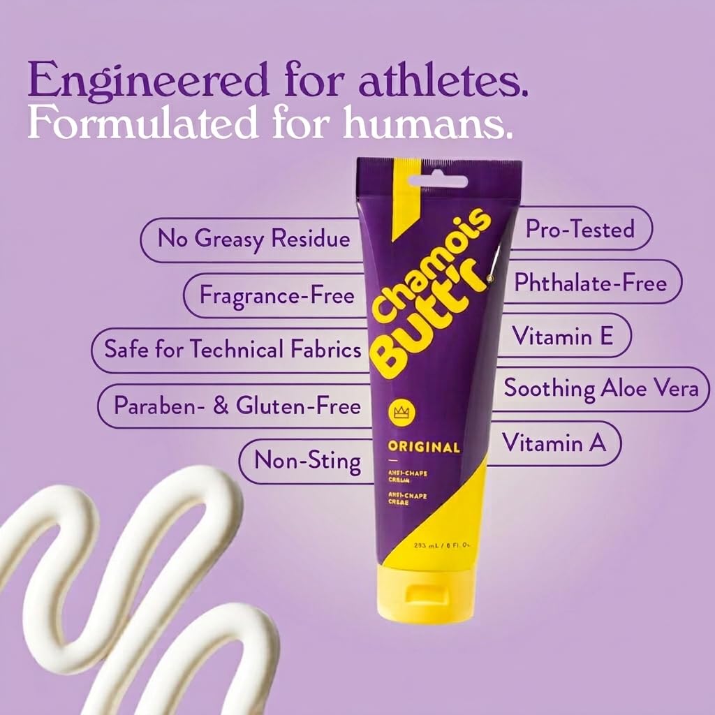 Chamois Butt'r Original Anti-Chafe Cream, 8 oz Tube