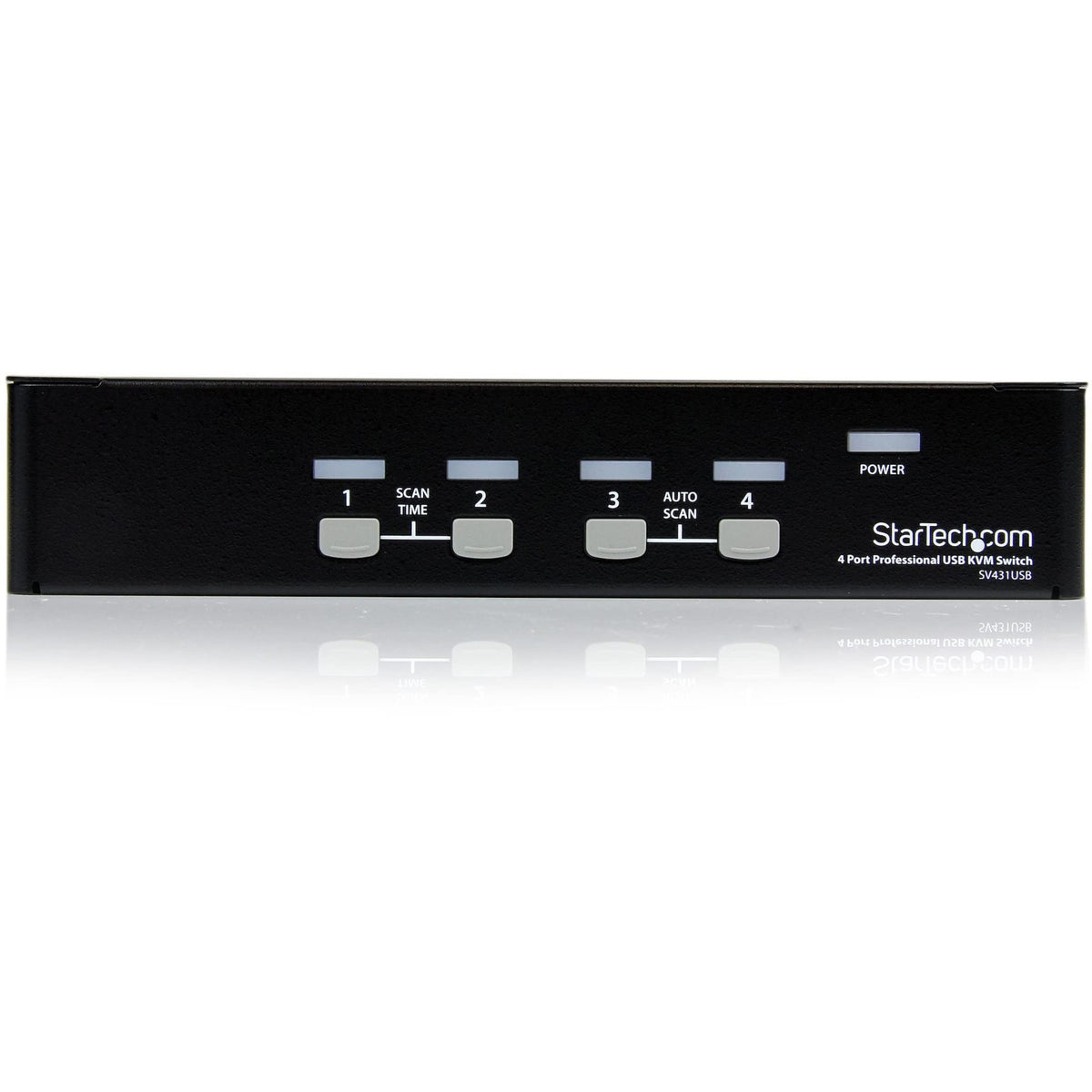 StarTech.com 4 Port Professional VGA USB KVM Switch with Hub - 1U Rack-mountable KVM Switch (SV431USB)