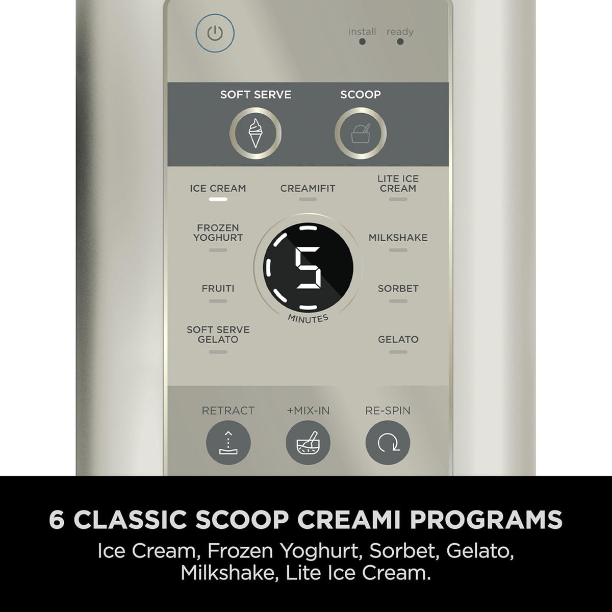Ninja CREAMi Scoop and Swirl Ice Cream Machine with 2x Tubs, NC701UKSTGD