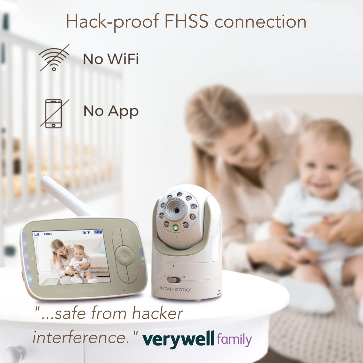 Infant Optics DXR-8 Video Baby Monitor with Interchangeable Optical Lens