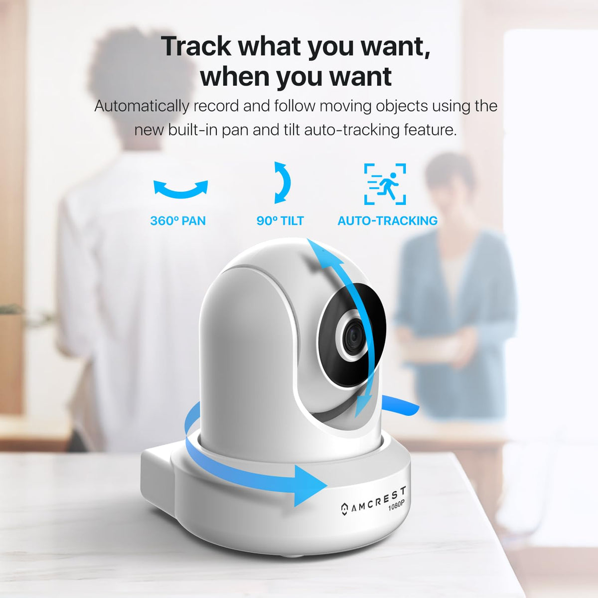 Amcrest ProHD 1080P WiFi Wireless IP Security Camera - 1080P (1920TVL), IP2M-841
