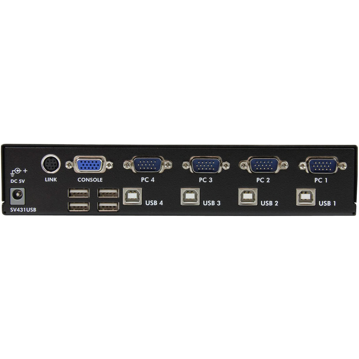 StarTech.com 4 Port Professional VGA USB KVM Switch with Hub - 1U Rack-mountable KVM Switch (SV431USB)