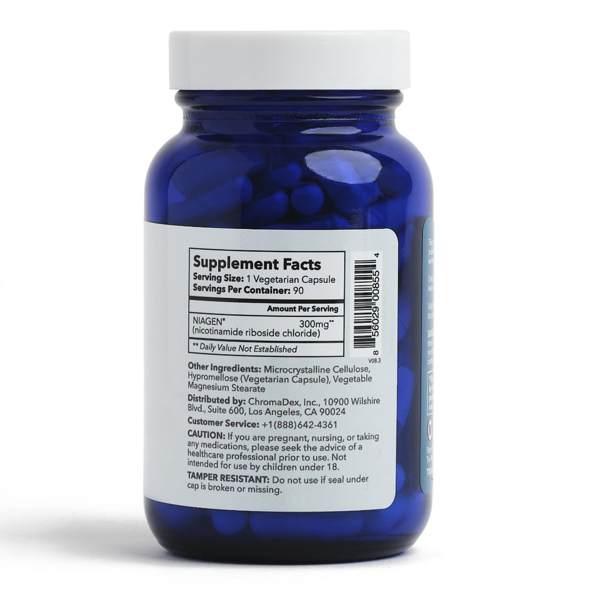 TRU NIAGEN NAD+ Booster Supplement Nicotinamide Riboside NR for Energy Metabolism, Cellular Repair & Healthy Aging (Patented Formula) More Efficient Than NMN - 90 Count - 300mg (6 Months / 2 Bottles)