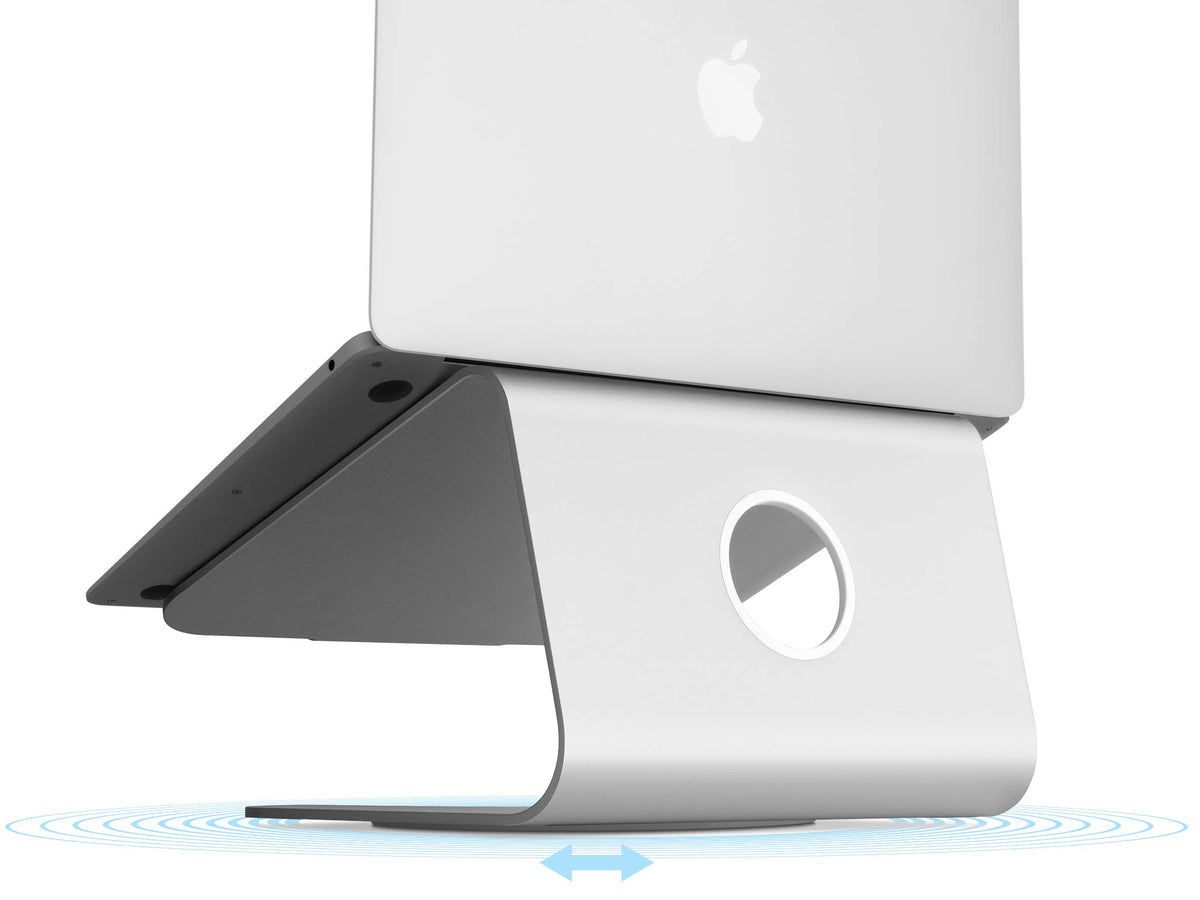 Rain Design mStand360 Laptop Stand with Swivel Base, Silver (Patented) - 10036
