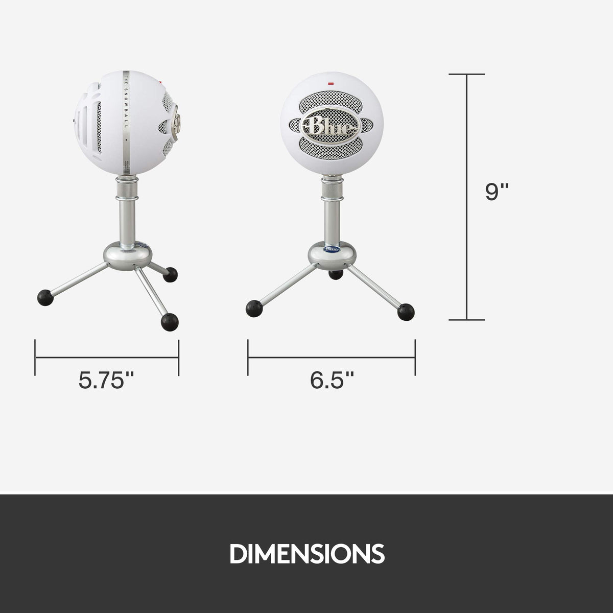 Blue Snowball USB Microphone (Textured White)