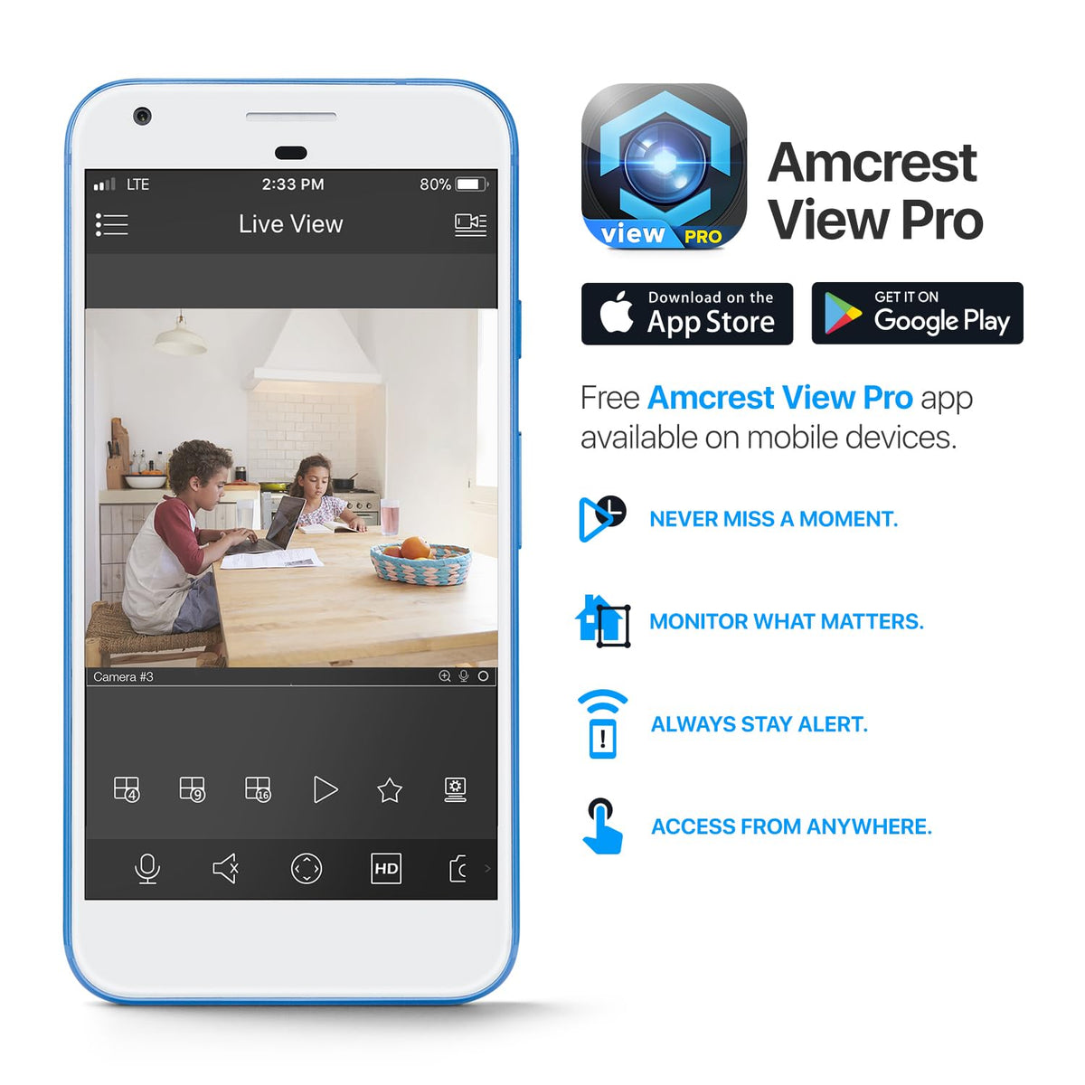 Amcrest ProHD 1080P WiFi Wireless IP Security Camera - 1080P (1920TVL), IP2M-841