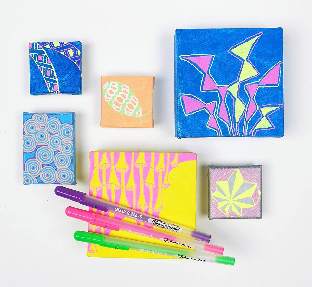 Sakura Gelly Roll Moonlight 10 Bold point, Bright Opaque Ink Gel Pens, Creamy Smooth Ink, Writes on Dark Paper