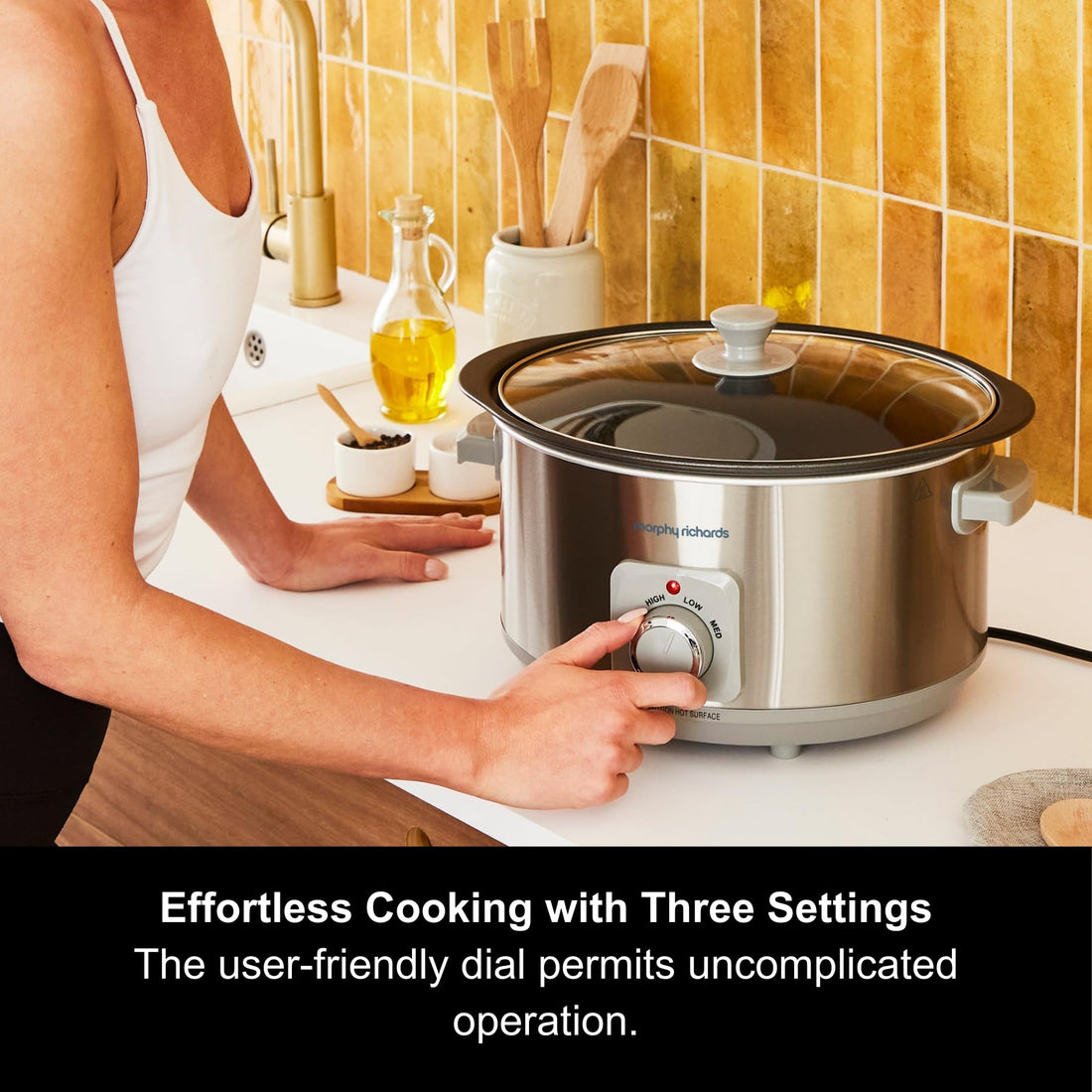 Slow Cooker Sear and Stew Brushed Steel