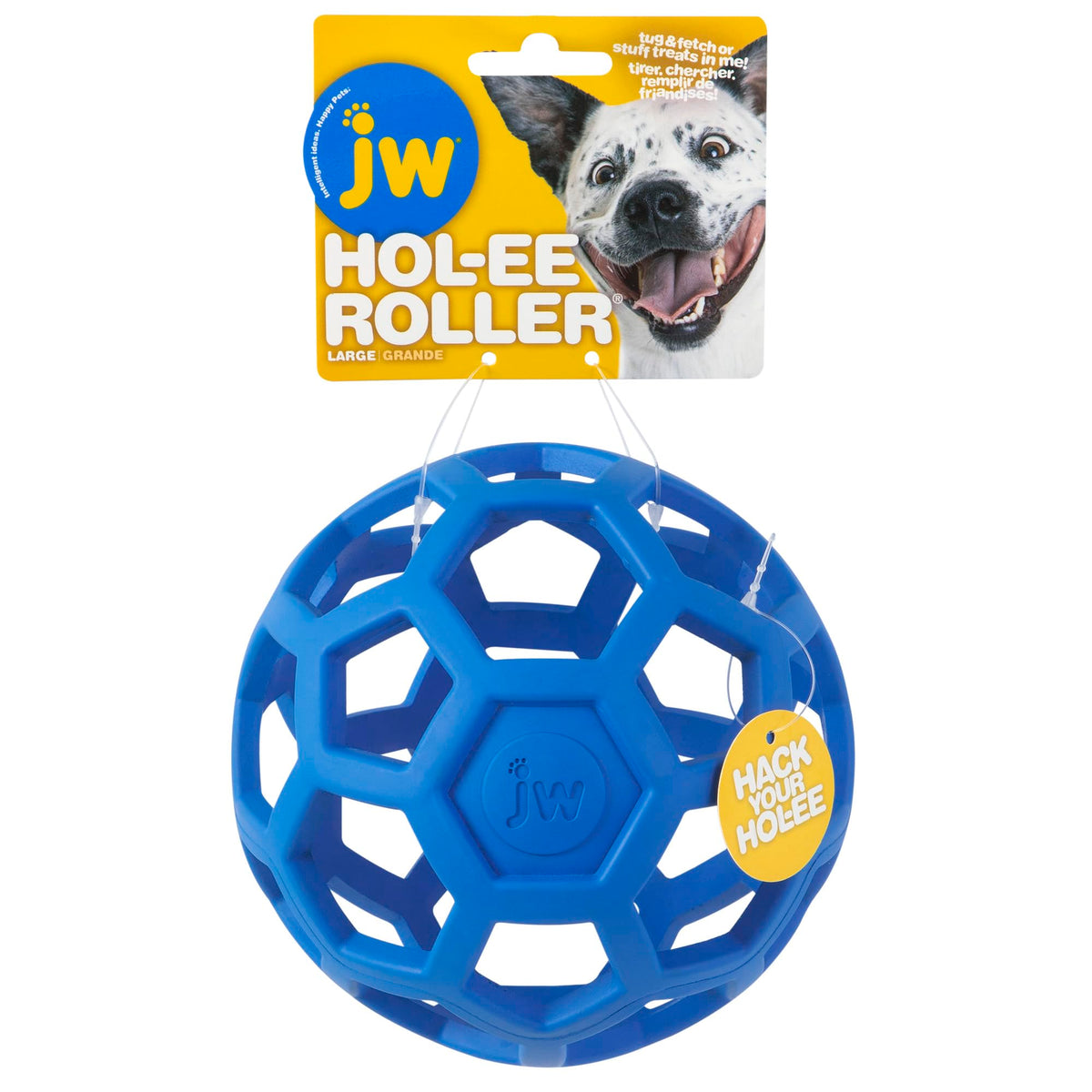 JW Pet HOL-ee Rolle, Dog Toy Ball, Rubber