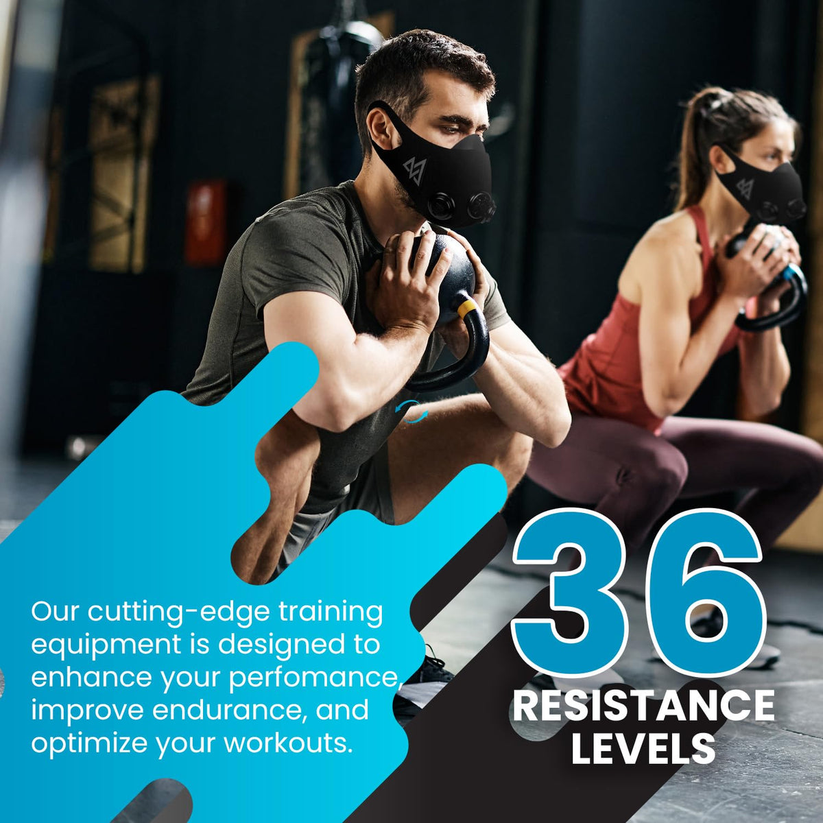 Training Mask 2.0 [Original Black Medium] Elevation Training Mask, Fitness Mask, Workout Mask, Running Mask, Breathing Mask, Resistance Mask, Elevation Mask, Cardio Mask, Endurance Mask For Fitness