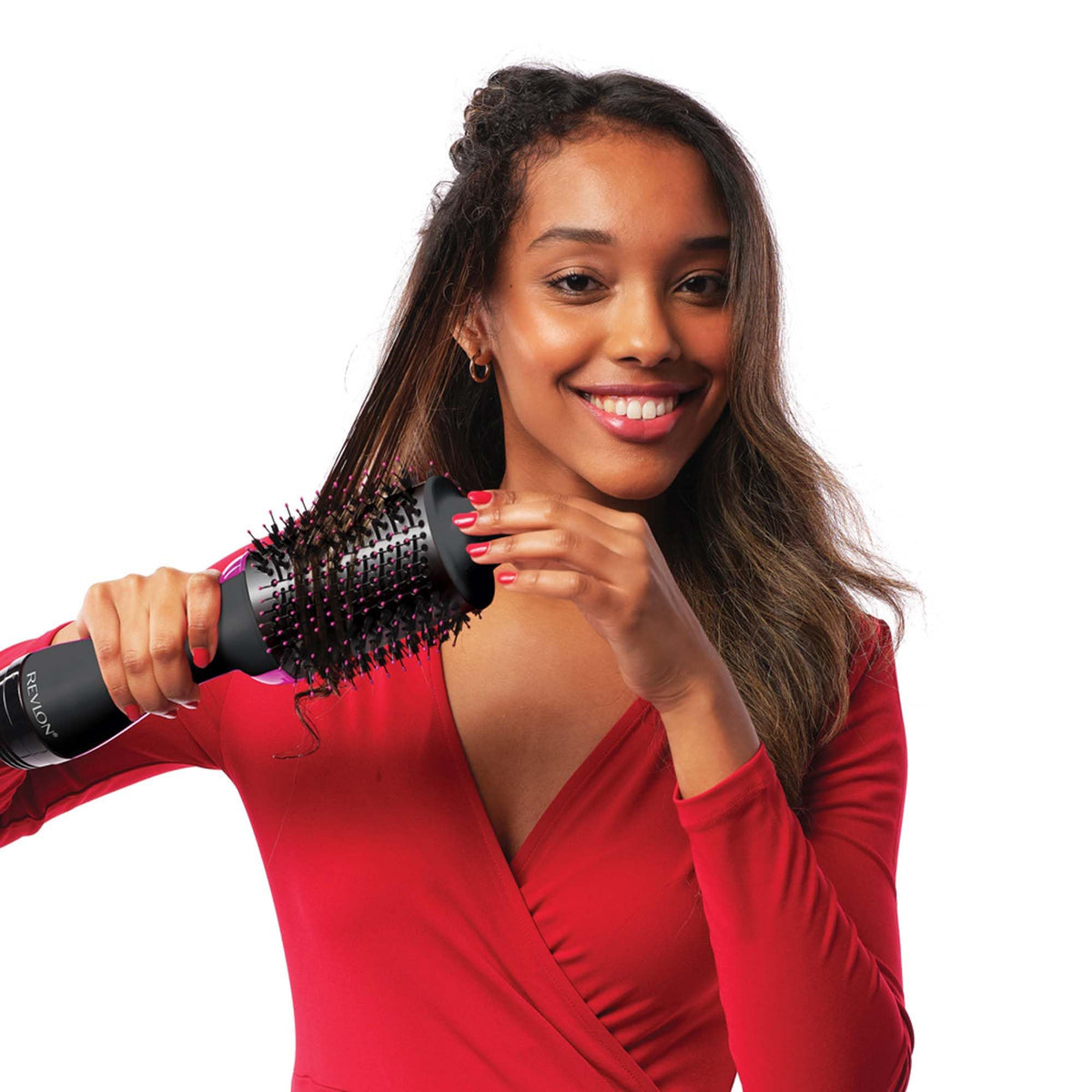 Revlon One-Step Hair Dryer and volumiser for mid to Long Hair (One-Step, 2-in-1 Styling Tool, Ionic and Ceramic Technology, Unique Oval Design) RVDR5222