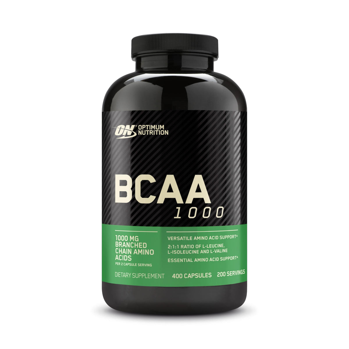 Optimum Nutrition BCAA 1000, 400 Capsules (500 mg per Capsule)
