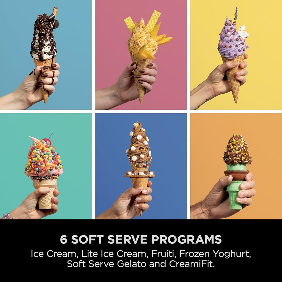 Ninja CREAMi Scoop and Swirl Ice Cream Machine with 2x Tubs, NC701UKSTGD