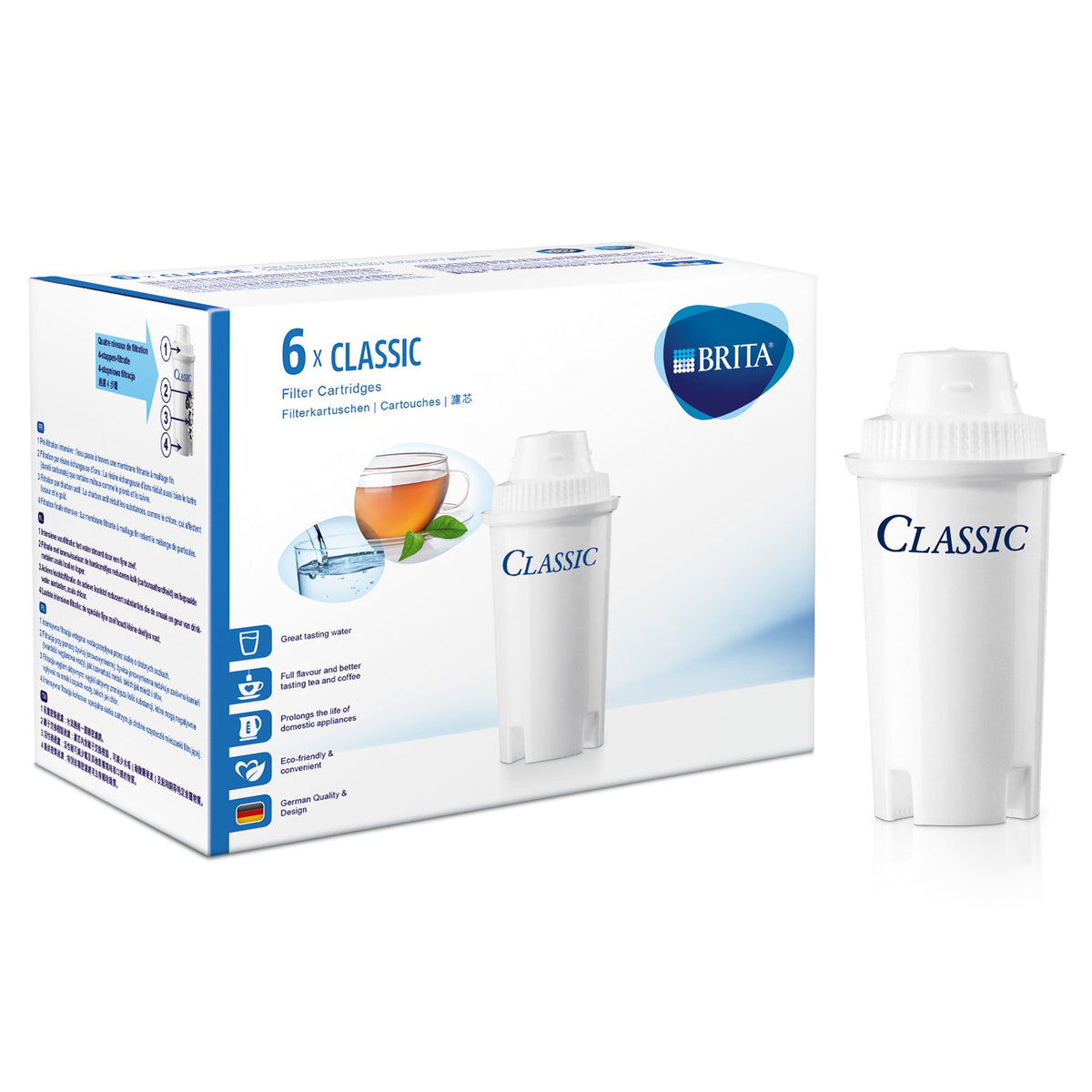 Brita Classic 1016051 Filter Cartridges Pack of 6
