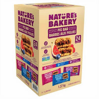 Nature's Bakery Whole Wheat Fig Bars, Variety Pack (8- Blueberry, 8- Original Fig, 8-Raspberry), 1-24 Count Box of 2 oz Twin Packs (24 Packs), Vegan Snacks, Non-GMO