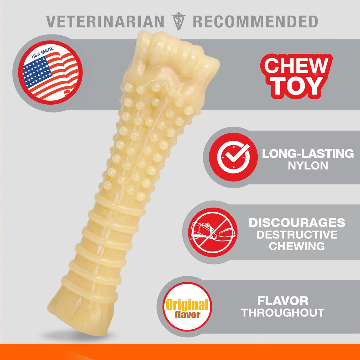 Nylabone Dura Chew Souper Original Flavored Bone Dog Chew Toy