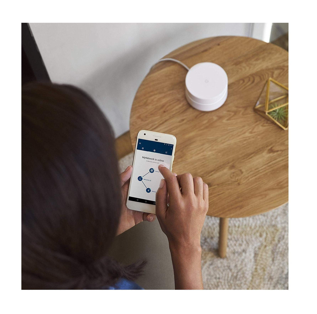 Google NLS-1304-25 Router replacement for whole home coverage,Google Wifi (1-Pack)