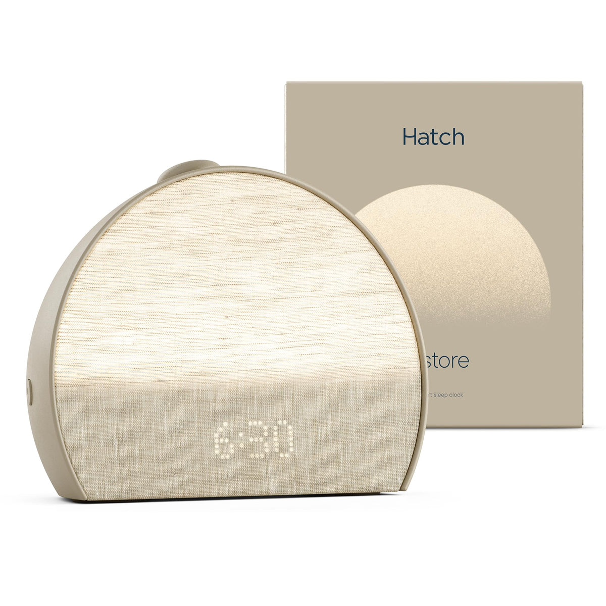 Hatch Restore 3 Sunrise Alarm Clock, Sound Machine, Smart Light (Greige) - White Noise, Screen-Free Sleep Routine