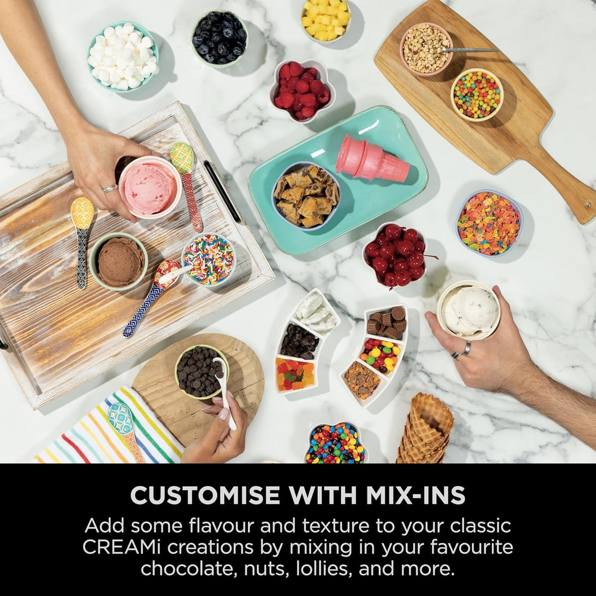 Ninja CREAMi Scoop and Swirl Ice Cream Machine with 2x Tubs, NC701UKSTGD