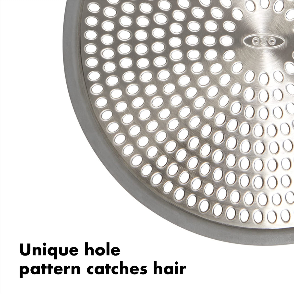 OXO Good Grips Easy Clean Shower Stall Drain Protector - Stainless Steel & Silicone