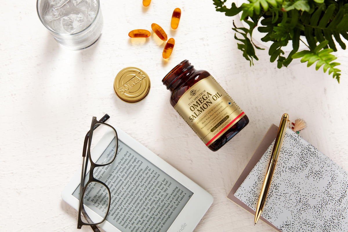 Solgar Wild Alaskan Full Spectrum Omega, 120 Softgels - Supports Heart, Brain, Bone and Skin Health - Provides Vitamin D3 - Rich Source of EPA & DHA - Non GMO, Gluten Free, Dairy Free - 60 Servings
