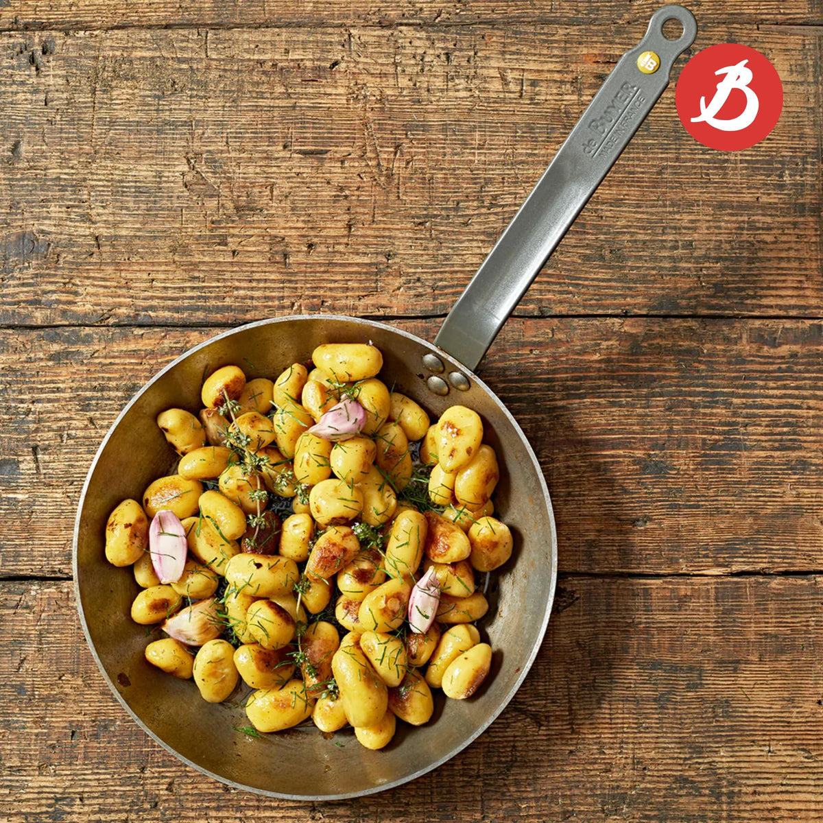 de Buyer (TT) IRON FRYING PAN Ø26xH4cm, MINERAL B, DE BUYER
