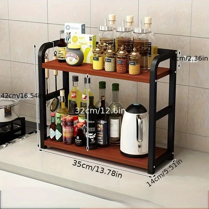 Two-Tier Rustproof Metal Kitchen Shelf (Dummy)