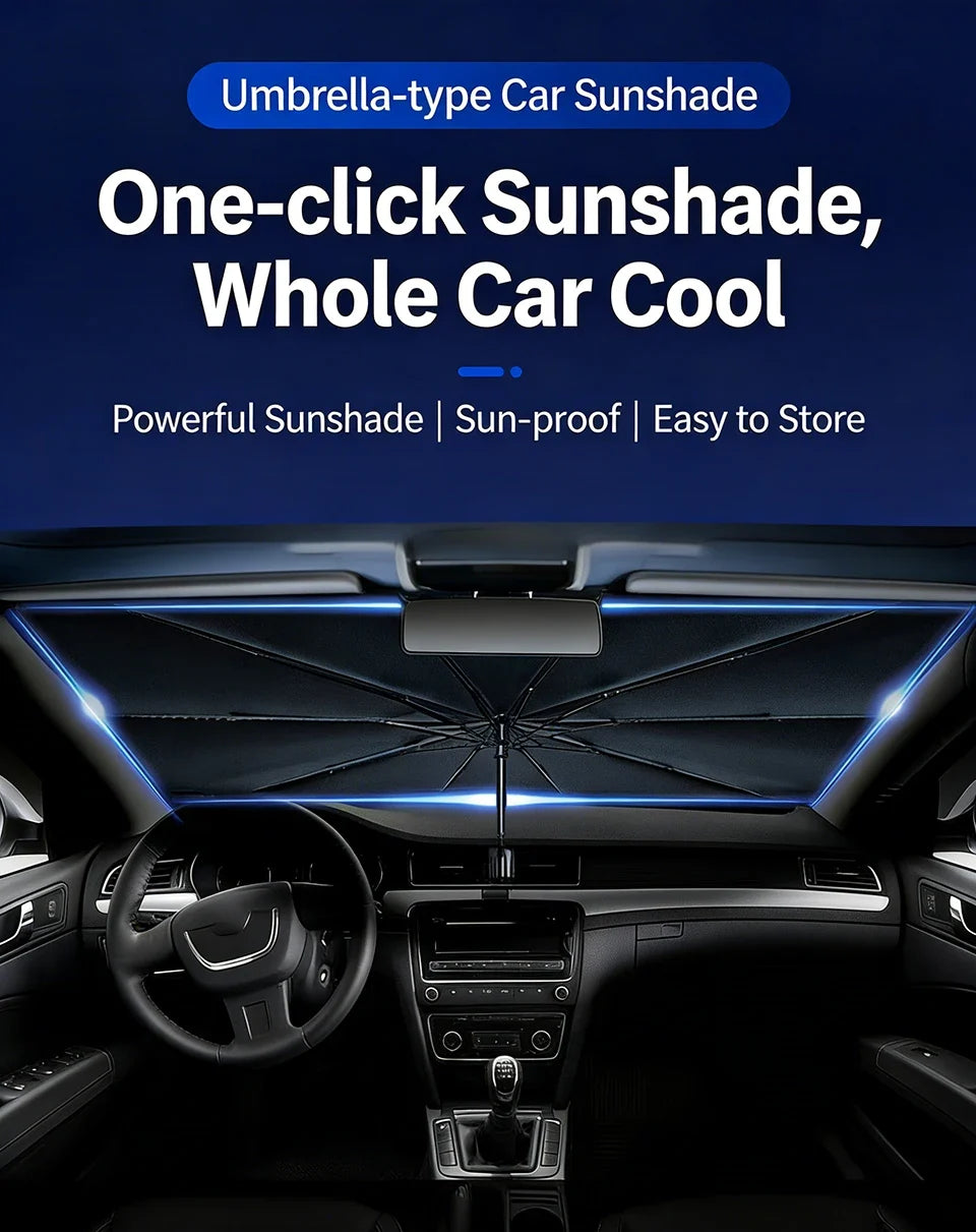 Car Sunshade Umbrella Foldable Universal Front Windshield  (Dummy)