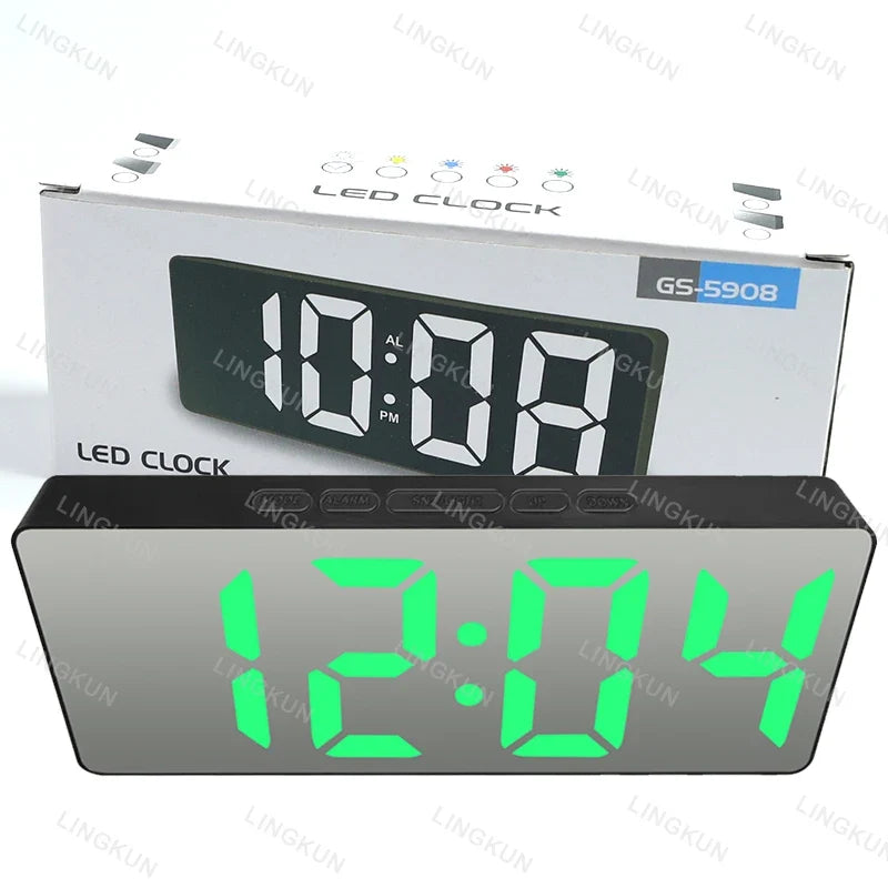 LED Mirror Digital Alarm Clock (Dummy)