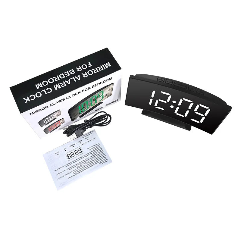 LED Mirror Digital Alarm Clock (Dummy)