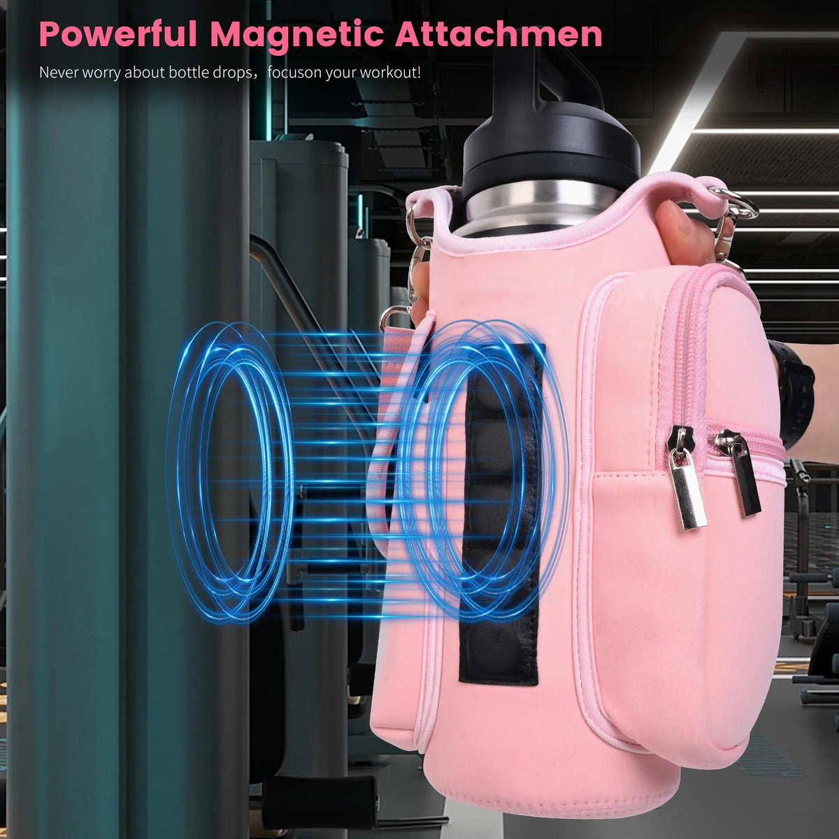 Magnetic Gym Bag Water Bottle Carrier Holder  (Dummy)