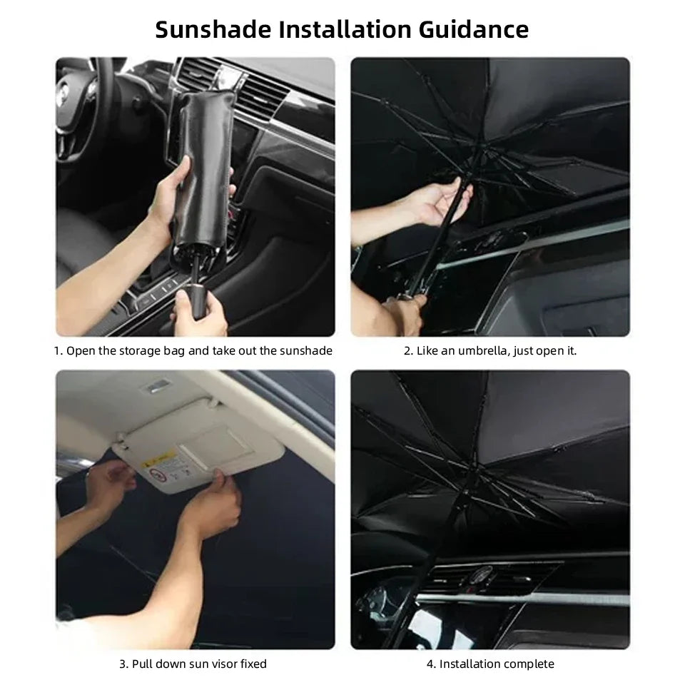 Car Sunshade Umbrella Foldable Universal Front Windshield  (Dummy)