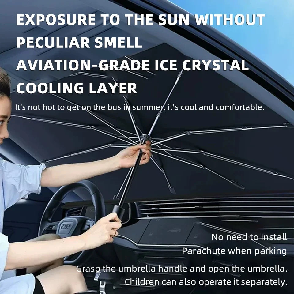 Car Sunshade Umbrella Foldable Universal Front Windshield  (Dummy)