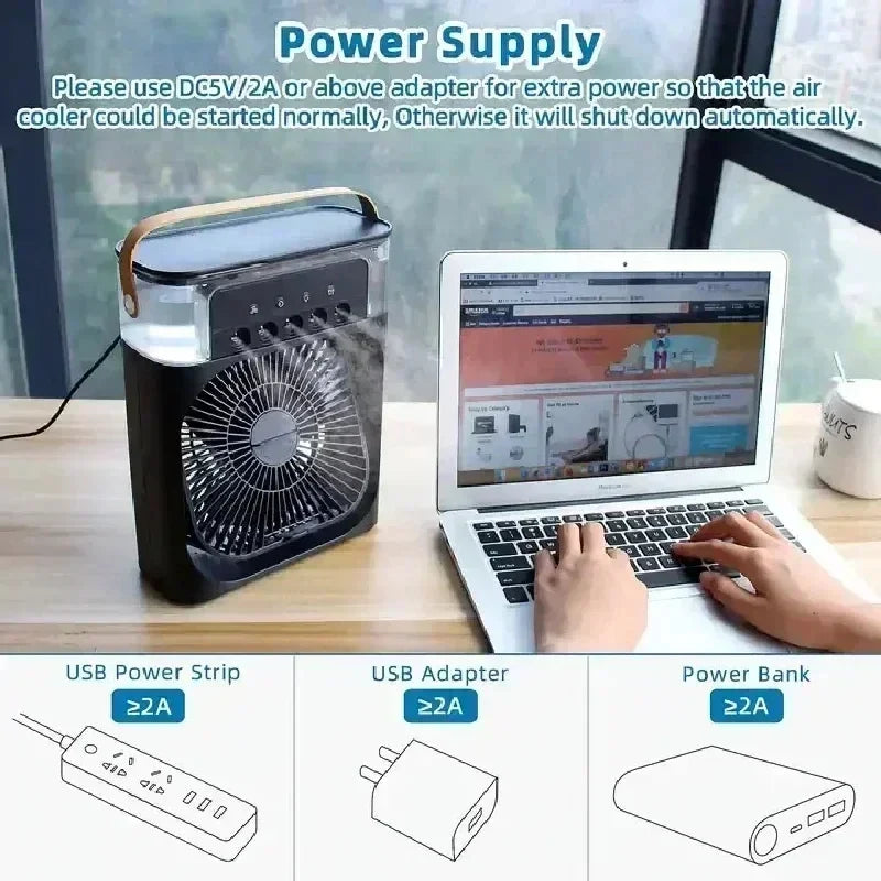 3-in-1 Portable Mini Air Cooler (Dummy)