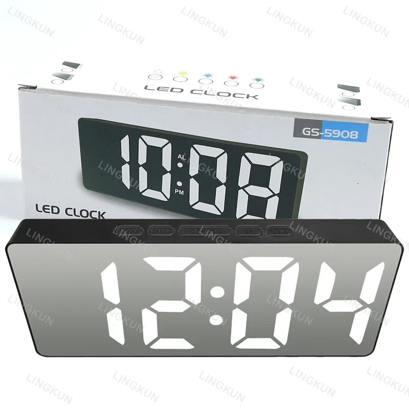 LED Mirror Digital Alarm Clock (Dummy)