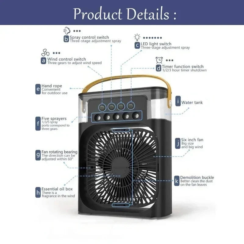 3-in-1 Portable Mini Air Cooler (Dummy)