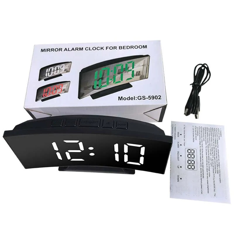LED Mirror Digital Alarm Clock (Dummy)