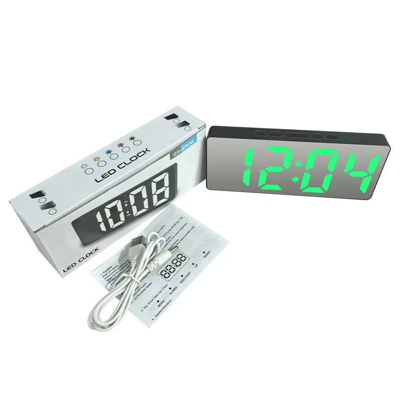 LED Mirror Digital Alarm Clock (Dummy)