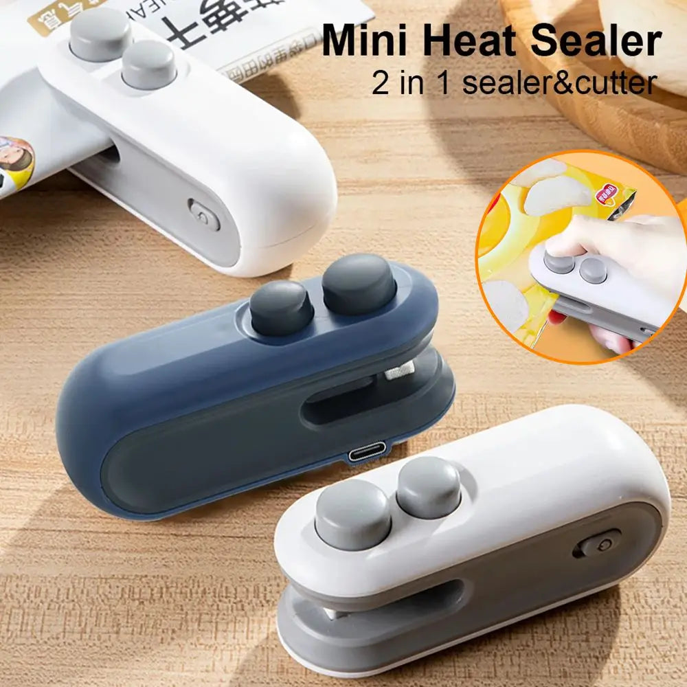 Mini Heat Bag Sealer Rechargeable 2 in 1 Bag Sealer  (Dummy)