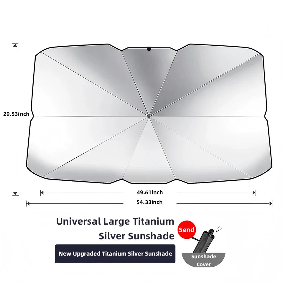 Car Sunshade Umbrella Foldable Universal Front Windshield  (Dummy)