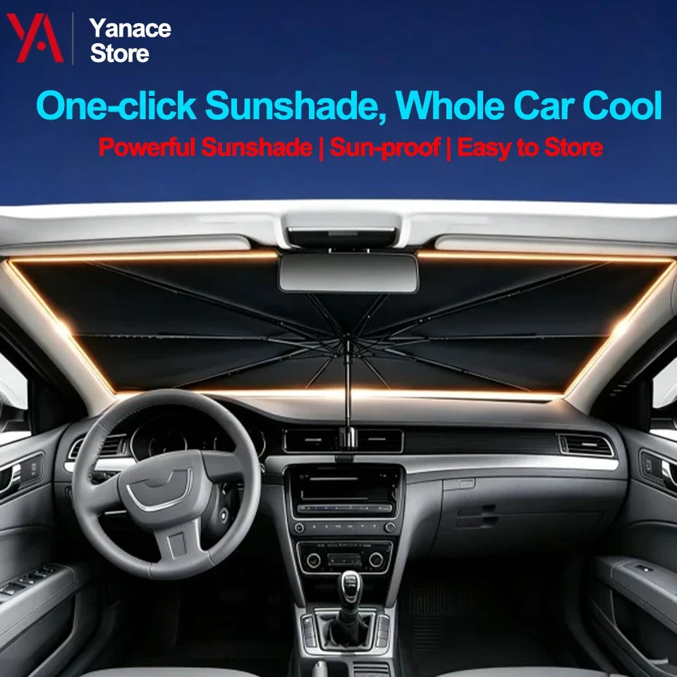 Car Sunshade Umbrella Foldable Universal Front Windshield  (Dummy)